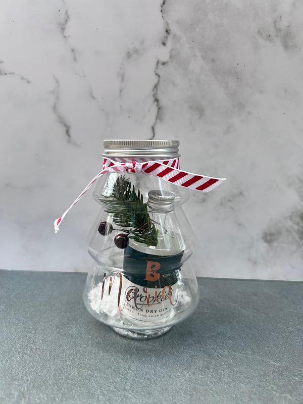 Brookies Gin personalised Christmas tree gift