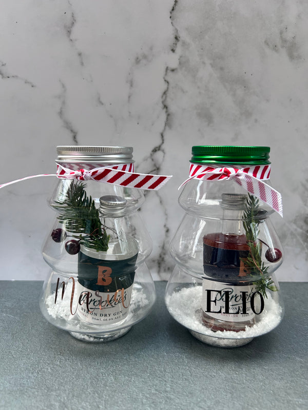 Brookies Gin personalised Christmas tree gift