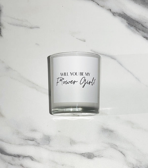 Will You Be My Flower Girl Candle