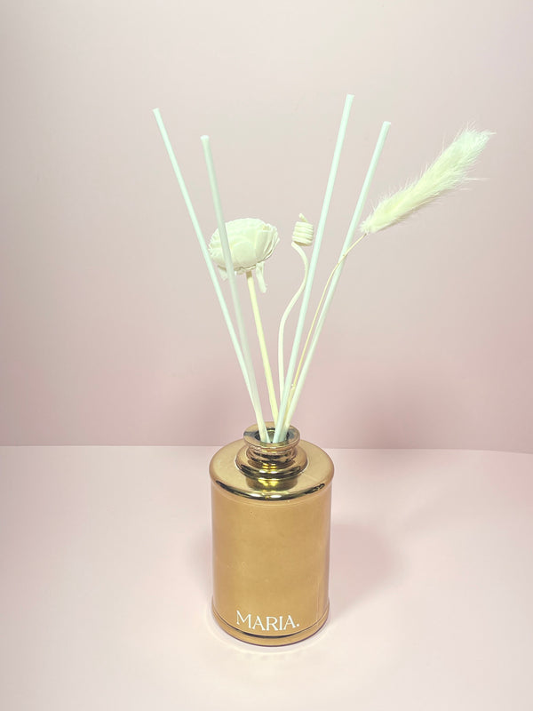 Copper Personalised Room Diffuser with preserved florals - 250ml