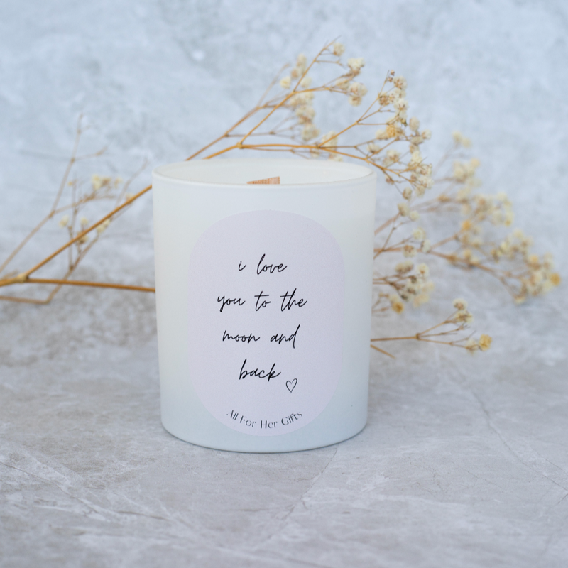 I Love You to the Moon and Back Candle
