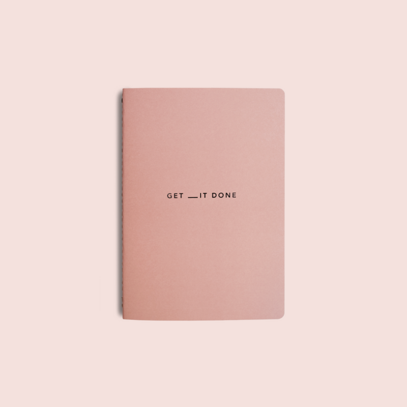 Get __it Done Coral A5 Notebook